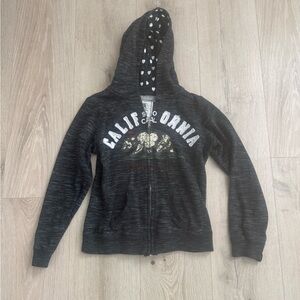 Reflex Kids Charcoal Heart Hoodie